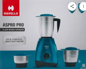 Mixer Grinder havells-MG-aspro-3-jar-500w