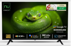 LED TV NU Smart LED TV 55 Inch Ultra HD 4k Voice+Bluetooth