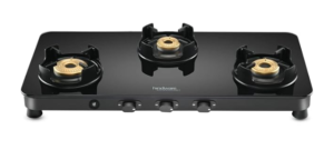 Hindware Gas Stove 3 Burner Glass Gas Stove AI