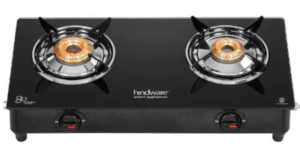 Hindware Gas Stove 2 Burner Glass Gas Stove