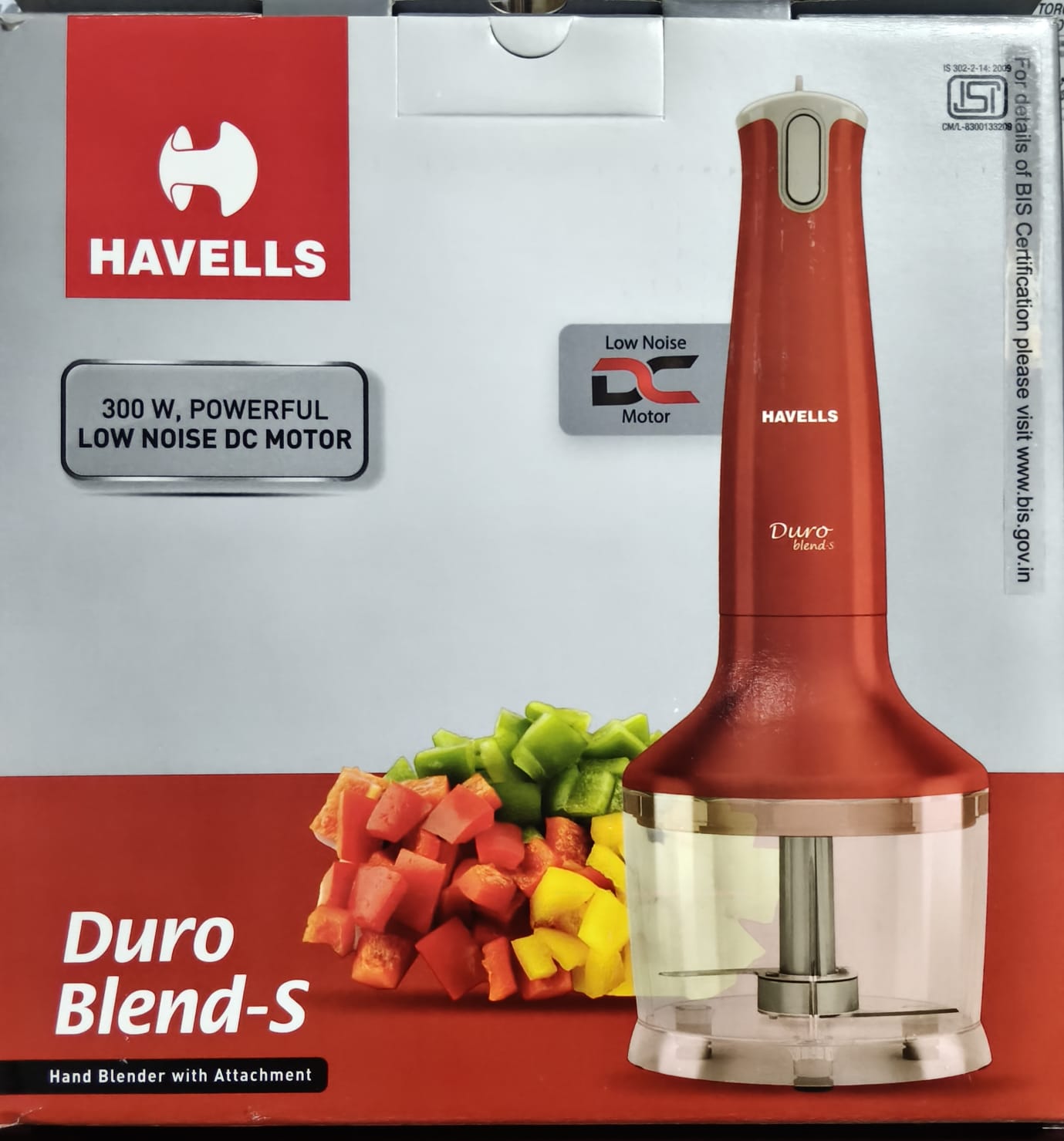 Hand Blender with Chopper Havells Duro Blend-S 300W