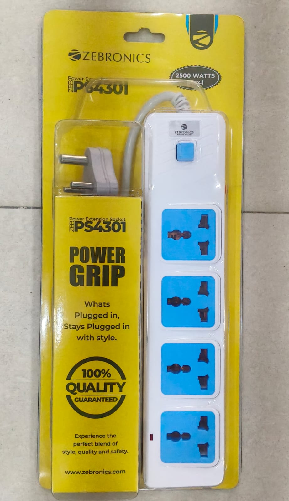Zebronics Extension Board 4 Universal Sockets 3m